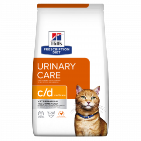 Hills Prescription Diet c/d Multicare - диета за котки имащи струвитни, калциево оксалатни и калциево фосфатни уролити 400 гр.